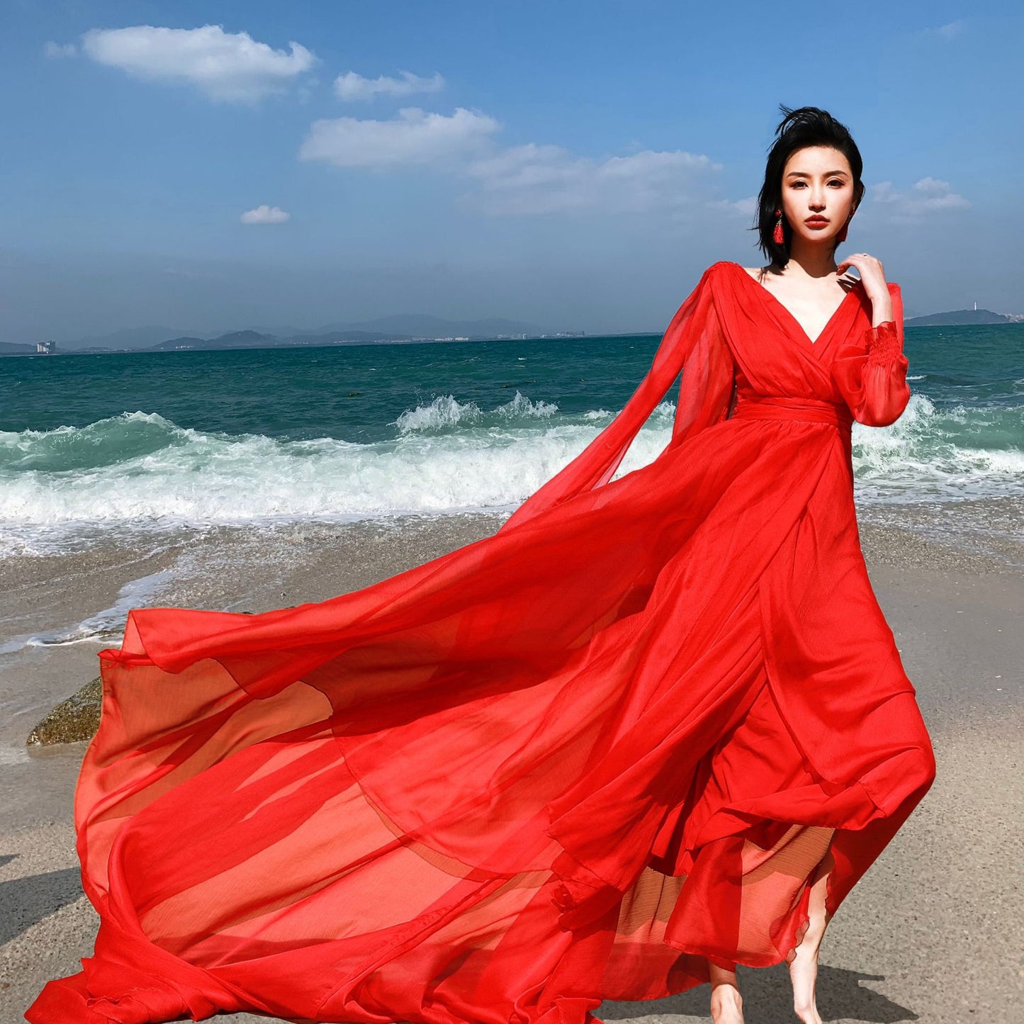 Vintage Fairy Summer Beach Long Dresses