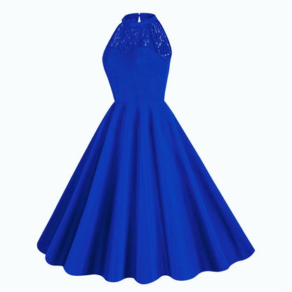 Elegant Sleeveless Halter Party Dresses