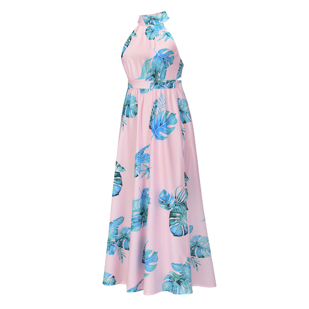 Sexy Halter Summer Long Holiday Beach Dresses