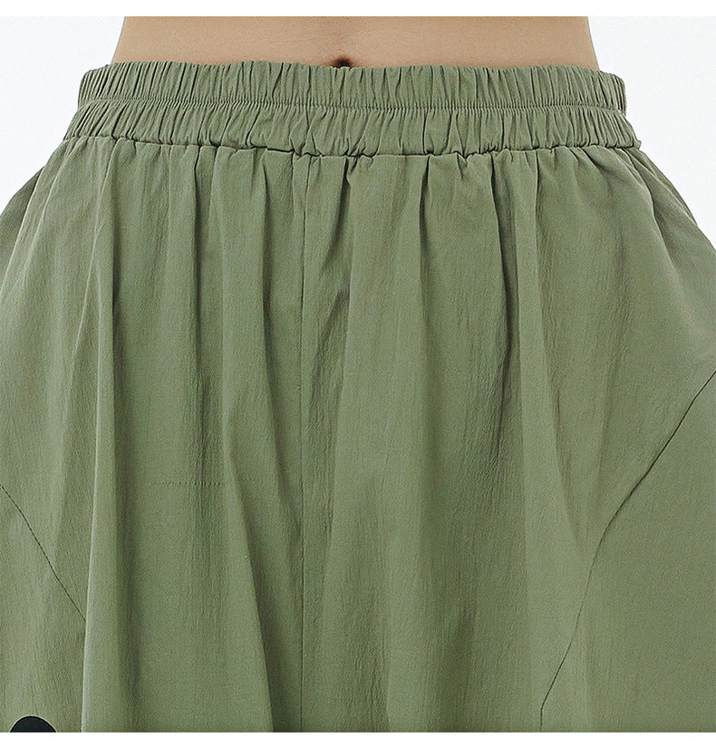 Designed Summer Plus Sizes Wide Legs Pants