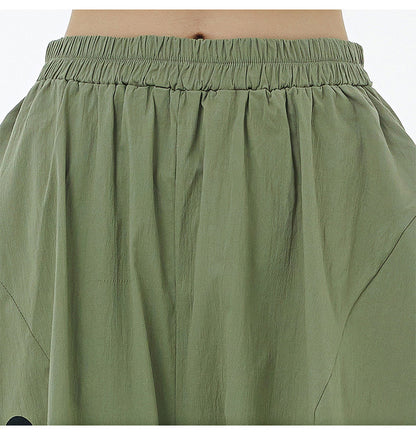 Designed Summer Plus Sizes Wide Legs Pants