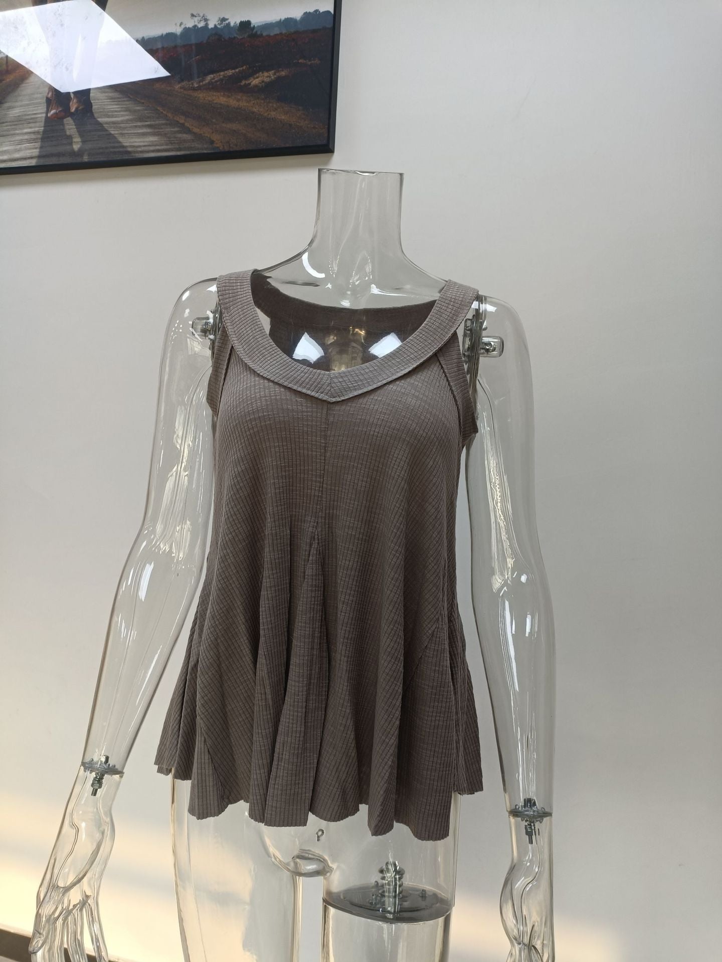 Sexy V Neck Cotton Sleeveless Tank Tops