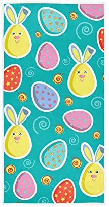 Happy Easter Day Rabbit&Colorful Egga Summer Beach Towel
