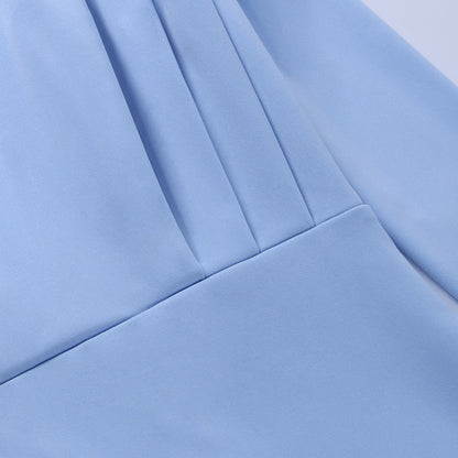 Elegant Round Neck High Neck Long Dresses