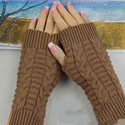 2 Pairs/Set  Winter Knitted Gloves Keep Warm for Women
