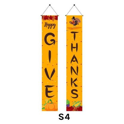 Thanksgiving Day Couplet Home Garden Door Decoration