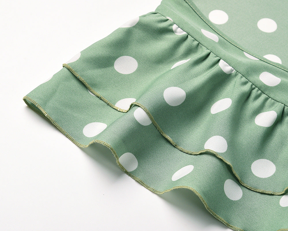 Summer Sexy Dot Print Long Summer Beach Dresses