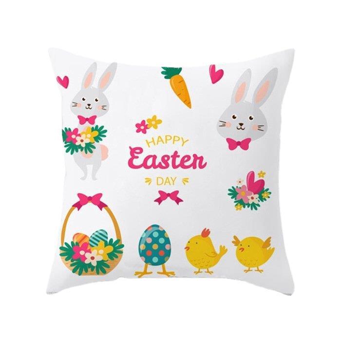 Easter Day Rabbit Pillow Case 2 Pcs/Set