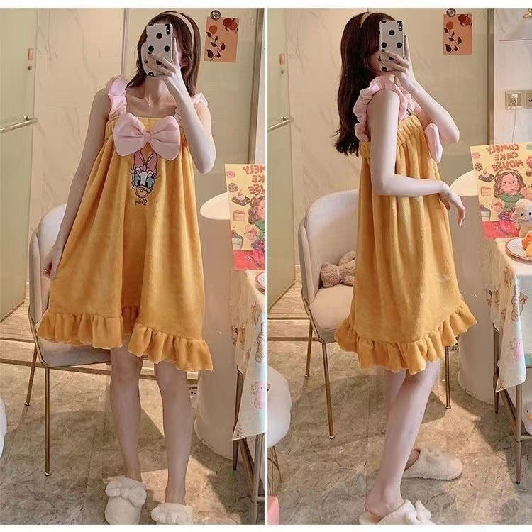 Water Absorbing Fleece Soft Bath Towel for Women