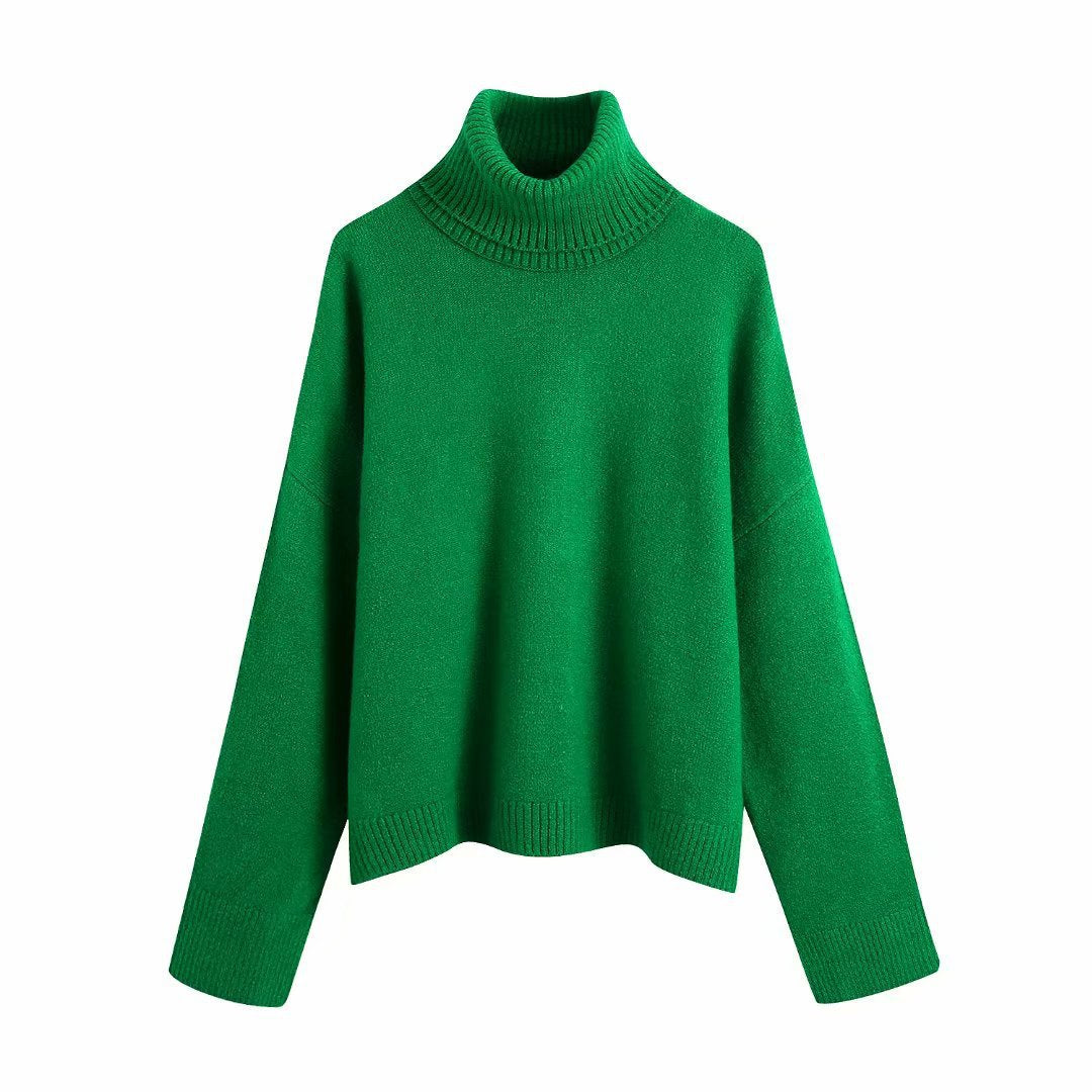 Winter Turtleneck Knitted Sweaters for Women
