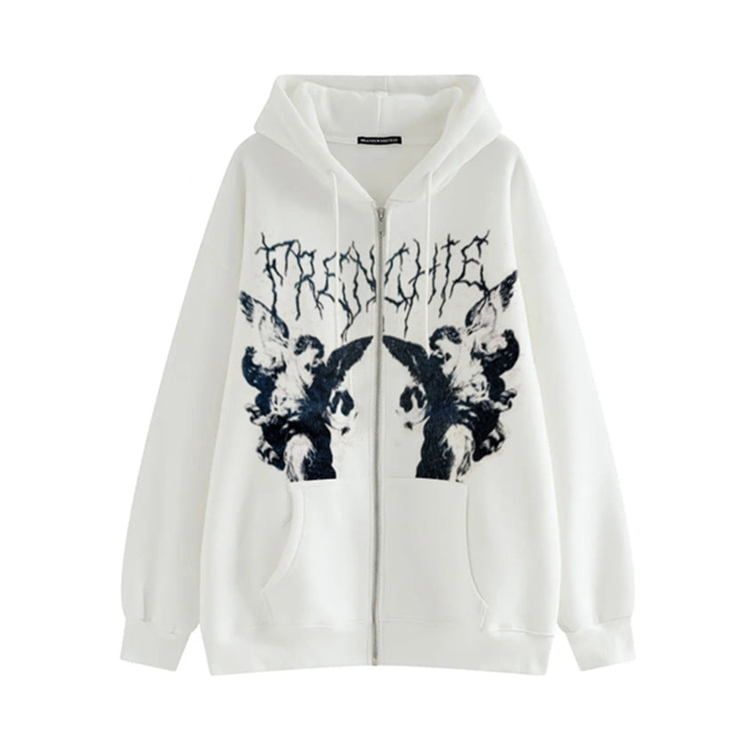Casual Zipper Street Style Cardigan Hoodies