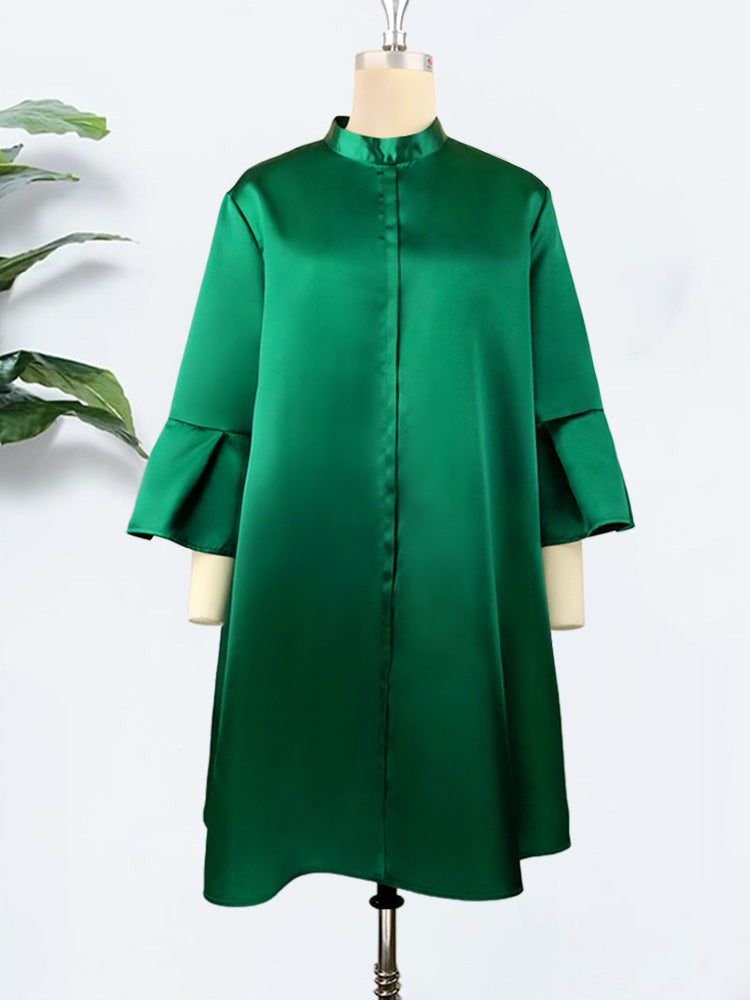 Women Plus Sizes Trumpet Sleeves Party Dresses