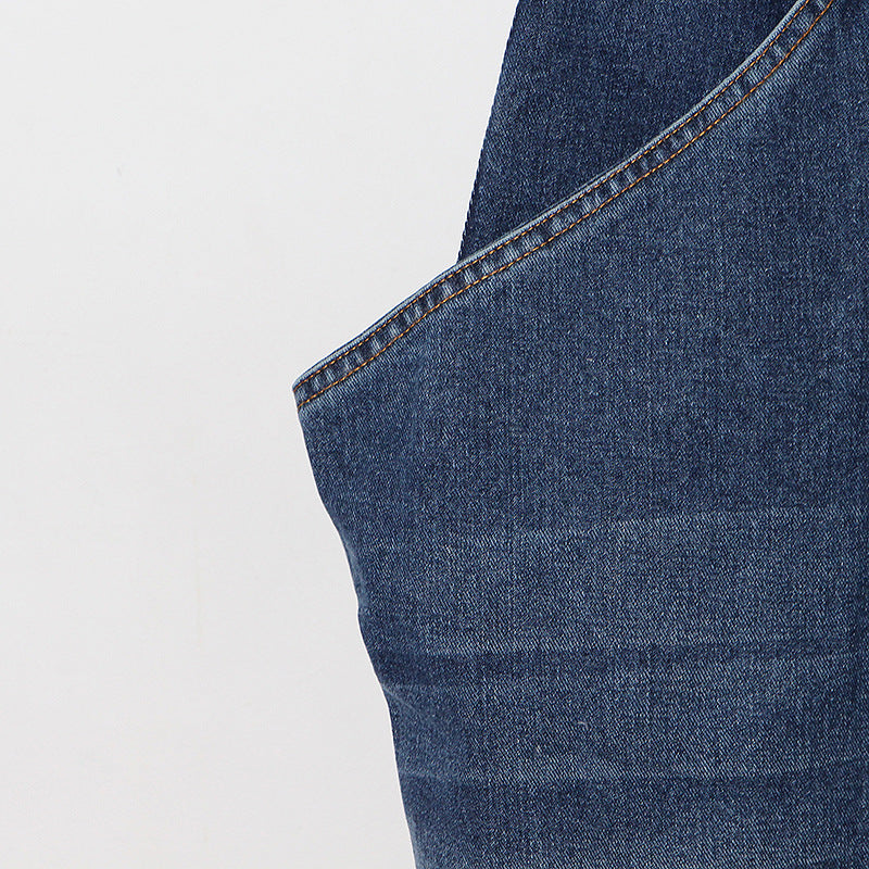 Designed Women High Waist  Split Front Denim Skirts