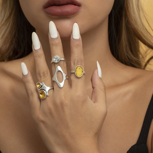 Punk Style Vintage Ring Set for Women