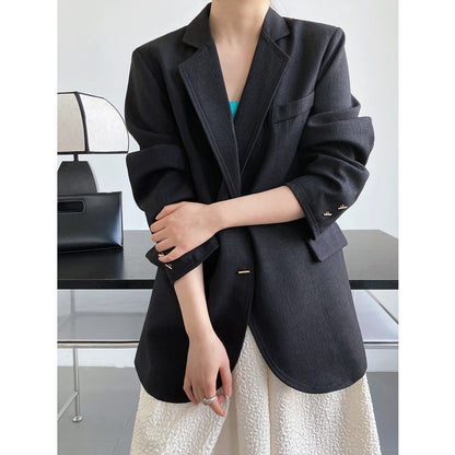 Vintage Elegant Designed Women Blazer Tops