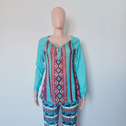 Casual Ethnic Long Sleeves T Shirts for Women