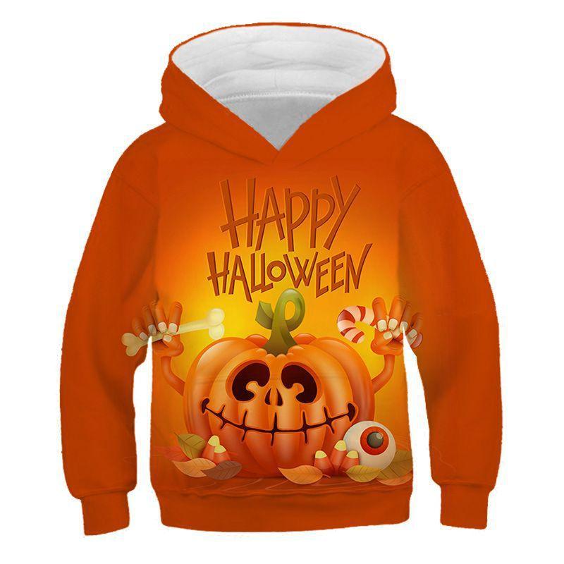 3D Print Halloween Cartoon Cat Hoodies-STYLEGOING