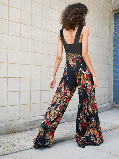 Casual Summer Floral Print Trumpet Pants for Women