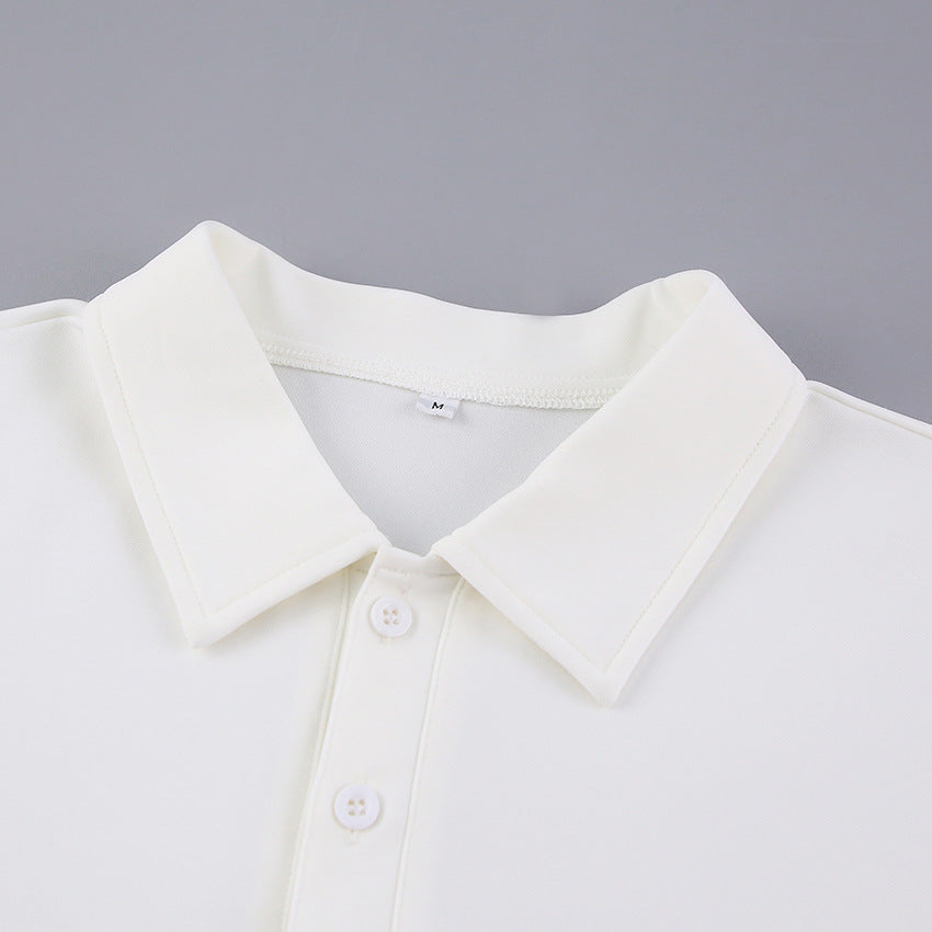 White Polo Shirts and Shorts Summer Suits
