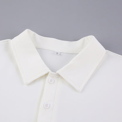 White Polo Shirts and Shorts Summer Suits