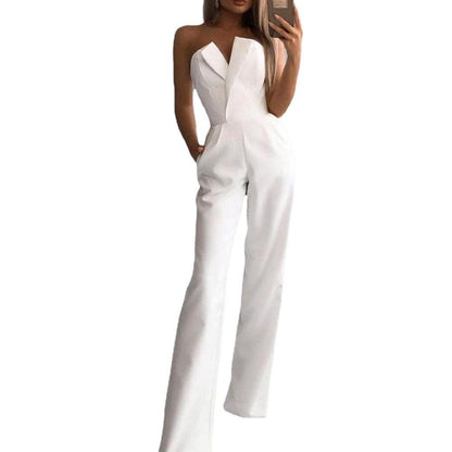 Summer Sleeveless Bodycon Jumpsuits-STYLEGOING