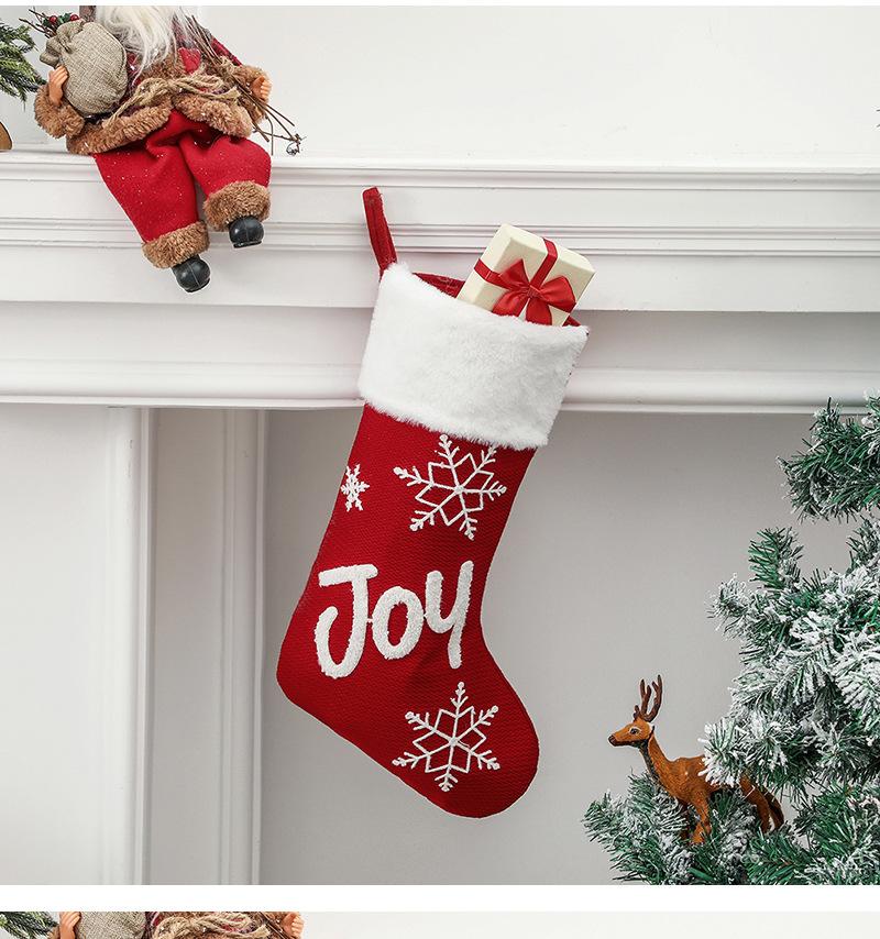 Red Christmas Party Snowflake Gifts Socks