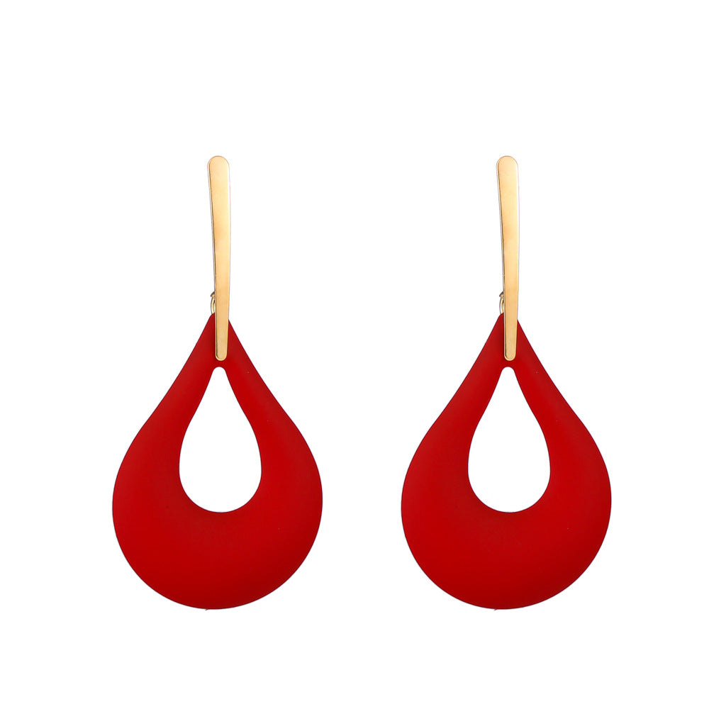 Fashion Geometry Design Women Drop Earrings