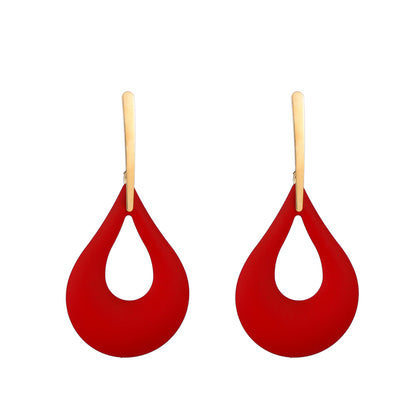Fashion Geometry Design Women Drop Earrings