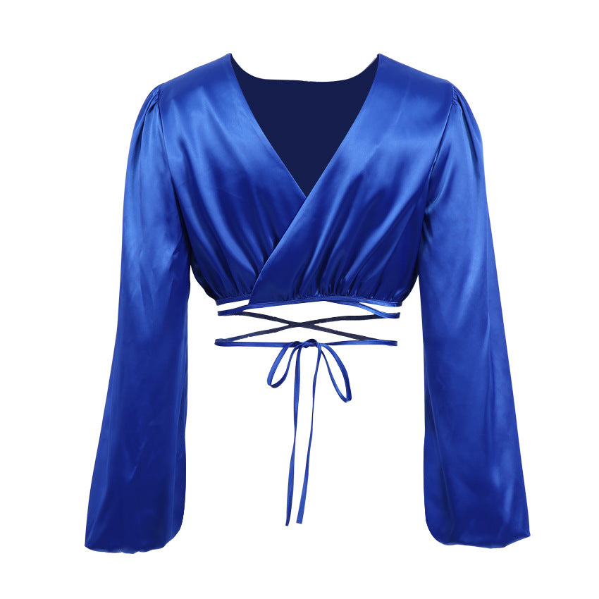 Sexy Designed Midriff Baring Backless Summer Women Tops