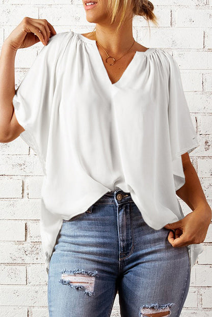 Leisure Summer Chiffon Women Short Sleeves T Shirts