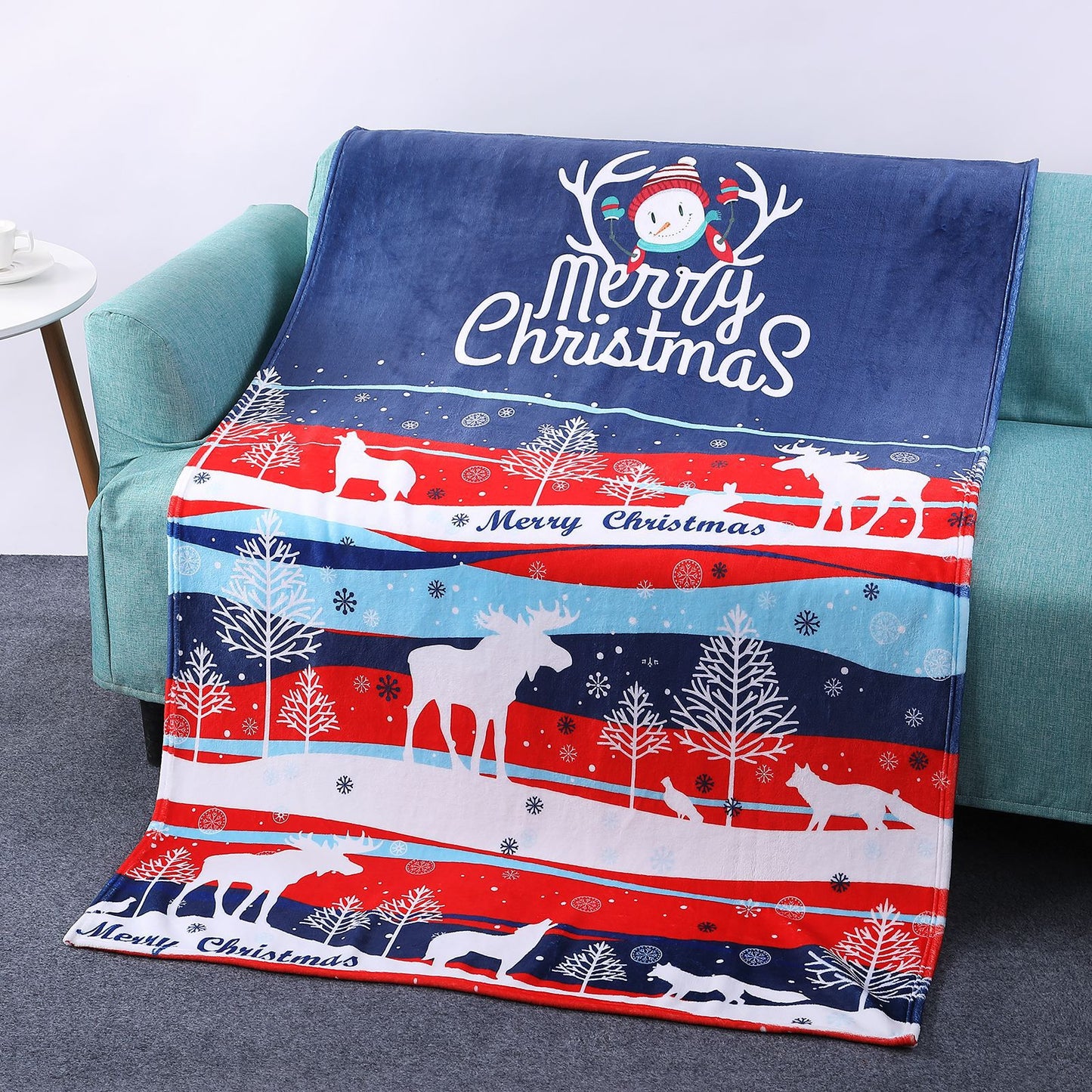 Warm Fleece Breaknoon Blankets for Christmas