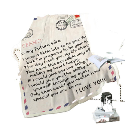To Your Loved Envelope Style Sherpa Blanket--Free Shipping at meselling99