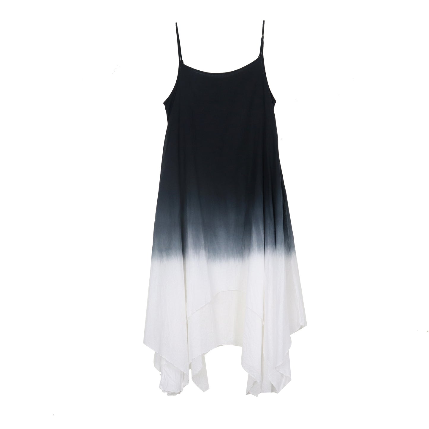 Summer Linen Dyed Irregular Sleeveless Long Dresses