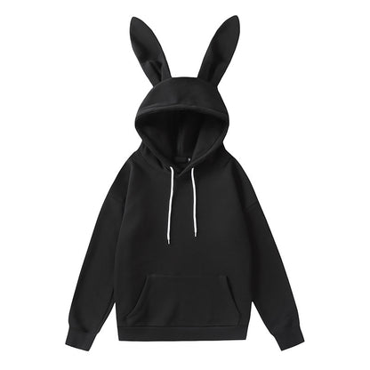 Cat Ear Design Women Velvet Hooides
