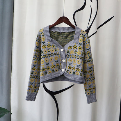 Vintage Designed Knitted Cardigan Sweaters