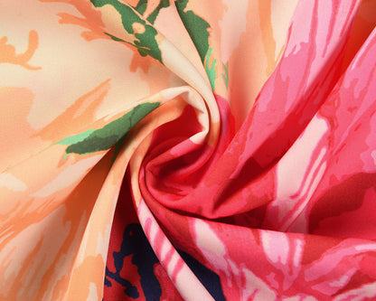 Summer Sleeveless Halter Rose Print Long Maxi Dresses