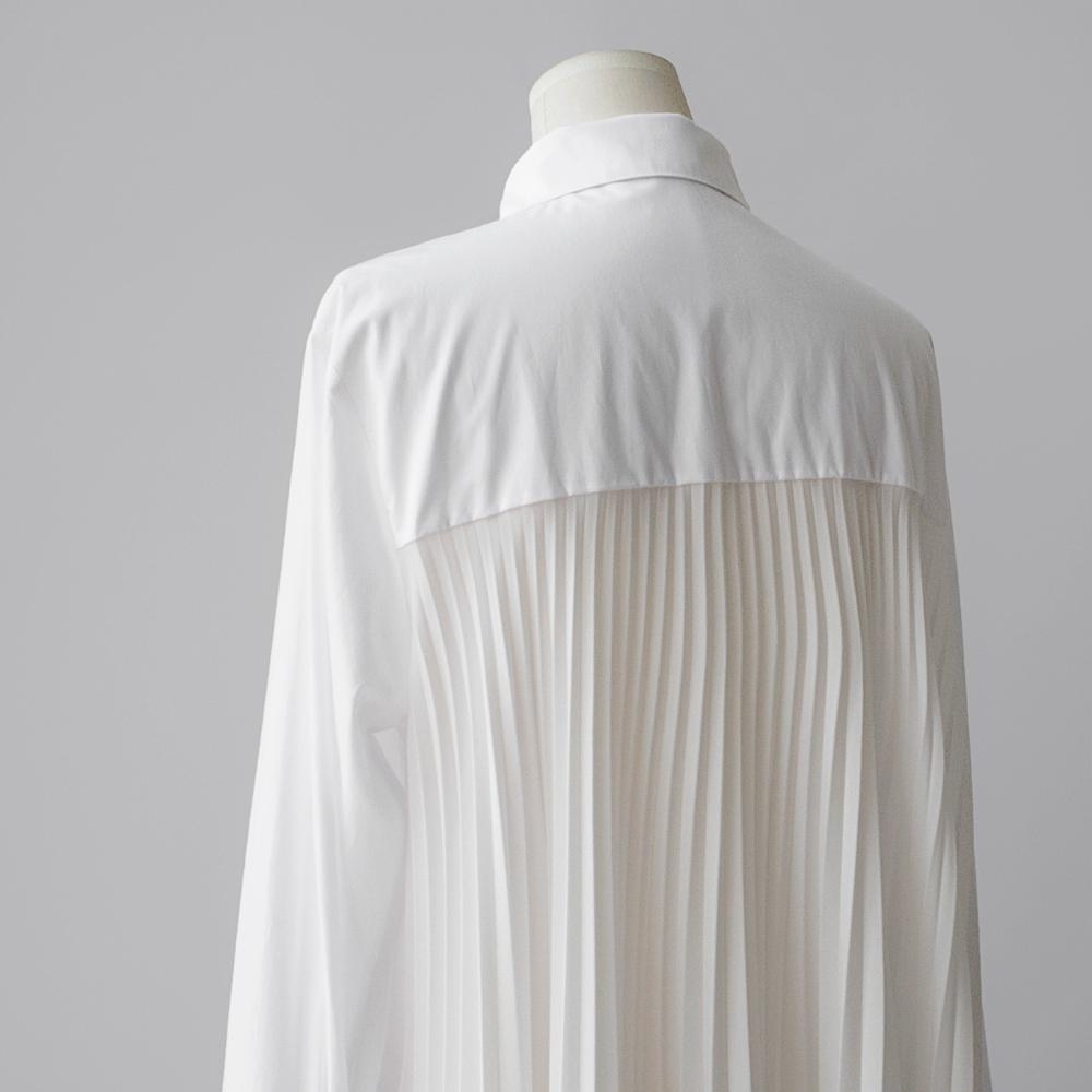 Classy Women Plus Sizes Pleated Long Shirt Dresses-STYLEGOING