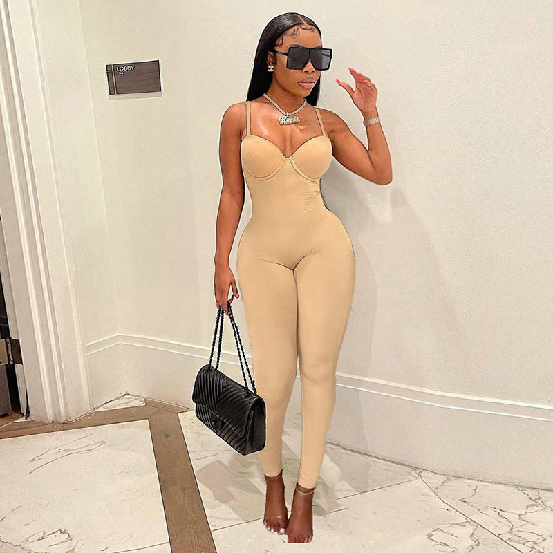 Sexy High Waist Casual Women Sports Jumpsuits