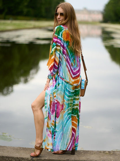 Summer Leopard Beachwear Cover Up Dresses