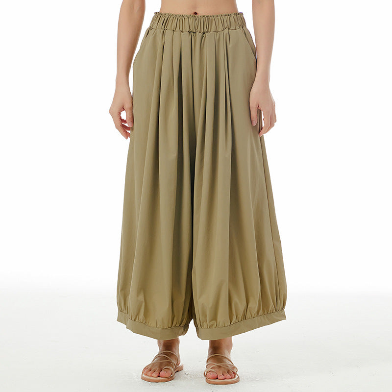 Summer Casual Plus Sizes Wide Legs Pants