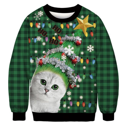 Christmas Cat His-and-hers Hoodies Sweaters