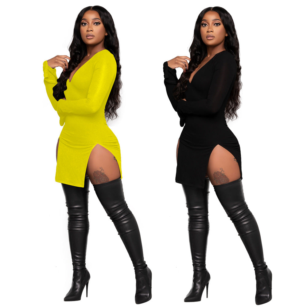 Sexy Long Sleeves Night Party Dresses