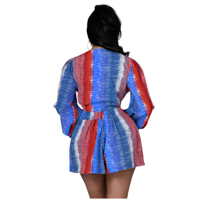 Casual Long Sleeves Two Pieces Short Suits