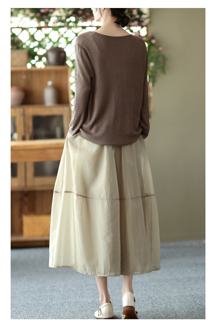 Summer Organza Elegant Women Skirts