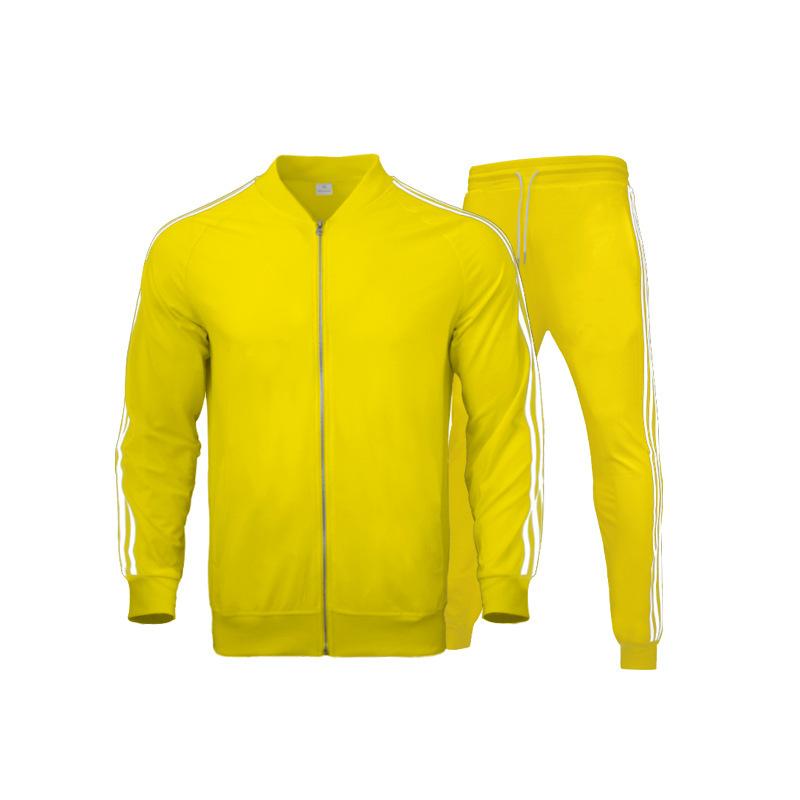 Fall Zipper Casual Men Cardigan Running Suits-STYLEGOING