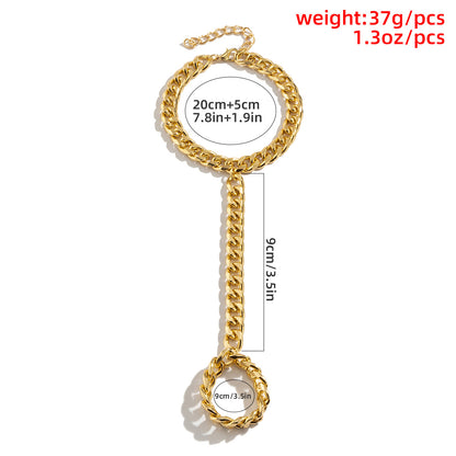 Hip Hop Fashion Metal Finger Bracelets for Women