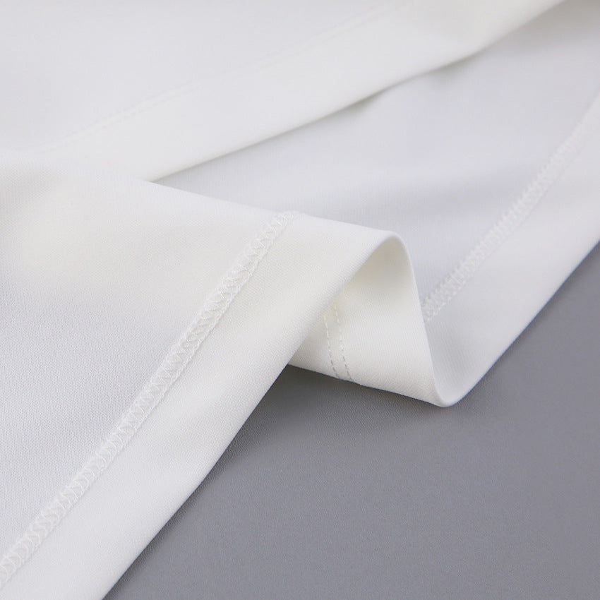 White Polo Shirts and Shorts Summer Suits