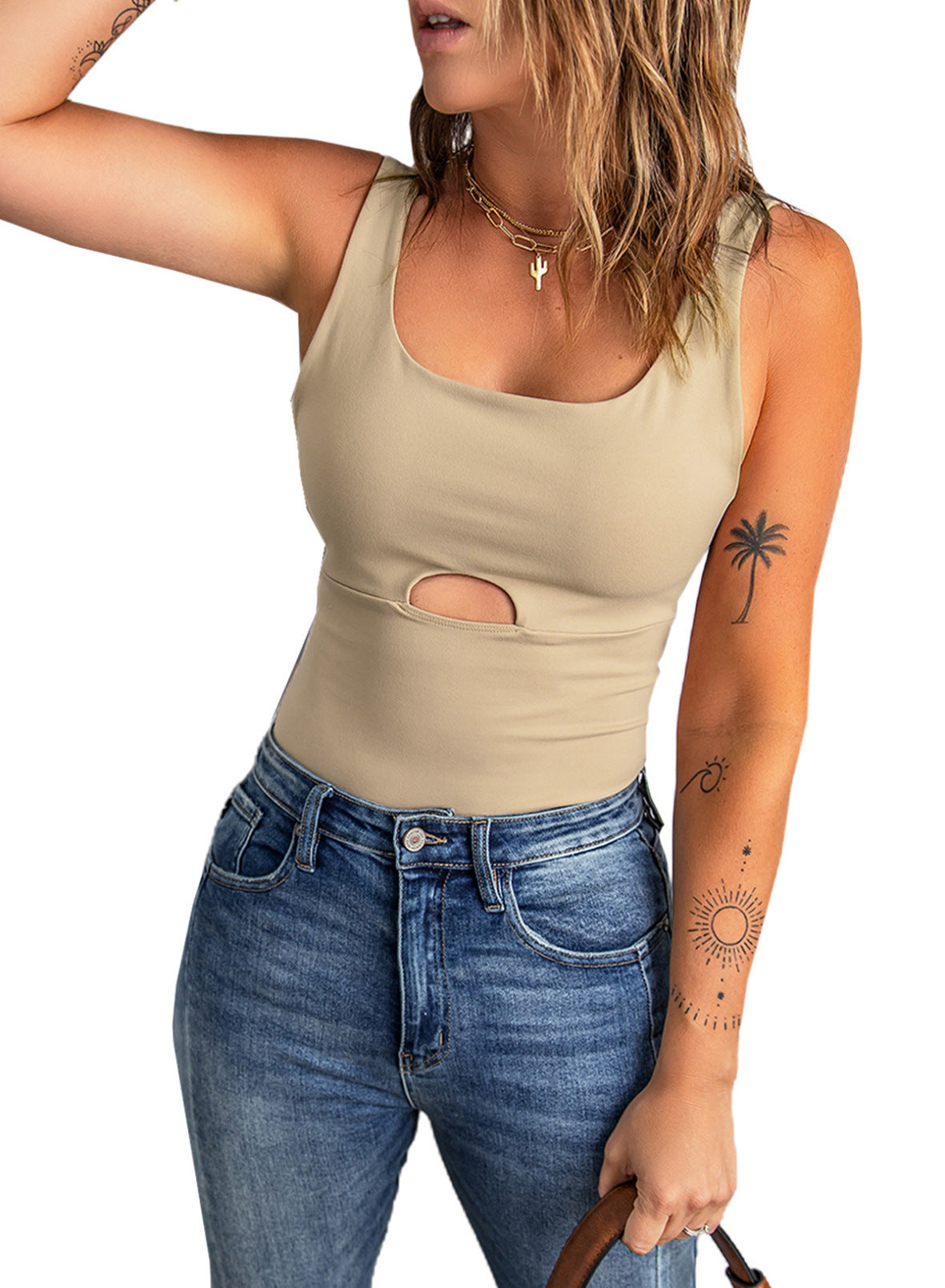 Sexy Sleeveless Women Sheath Crop Tops