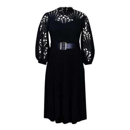 Elegant Hollow Out Plus Sizes Lace Party Dresses