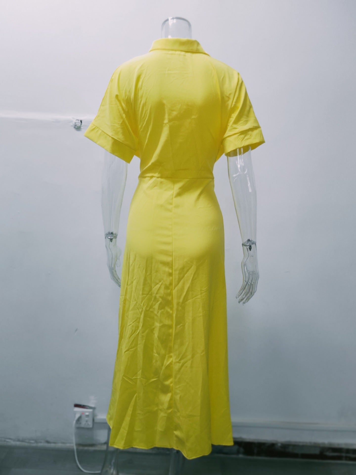 Summer Women Midi Length Shirts Dresses